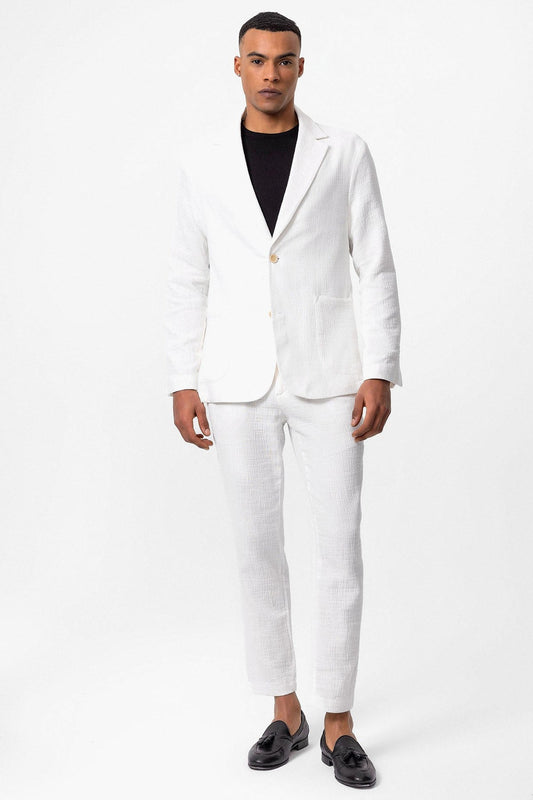 Antioch Men's Blazer Jacket with Side Pockets and No Lapels
