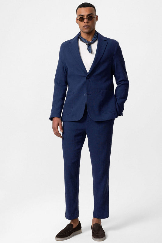 Antioch Men's Blazer Jacket with Side Pockets and No Lapels