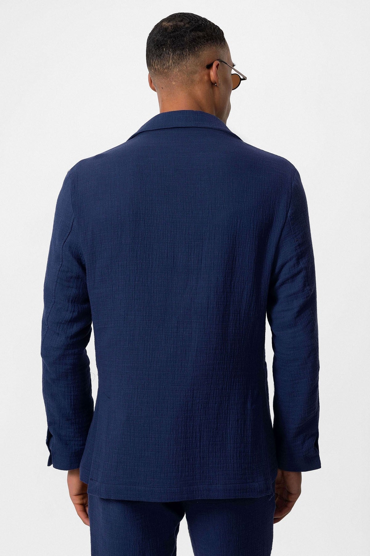Antioch Men's Blazer Jacket with Side Pockets and No Lapels