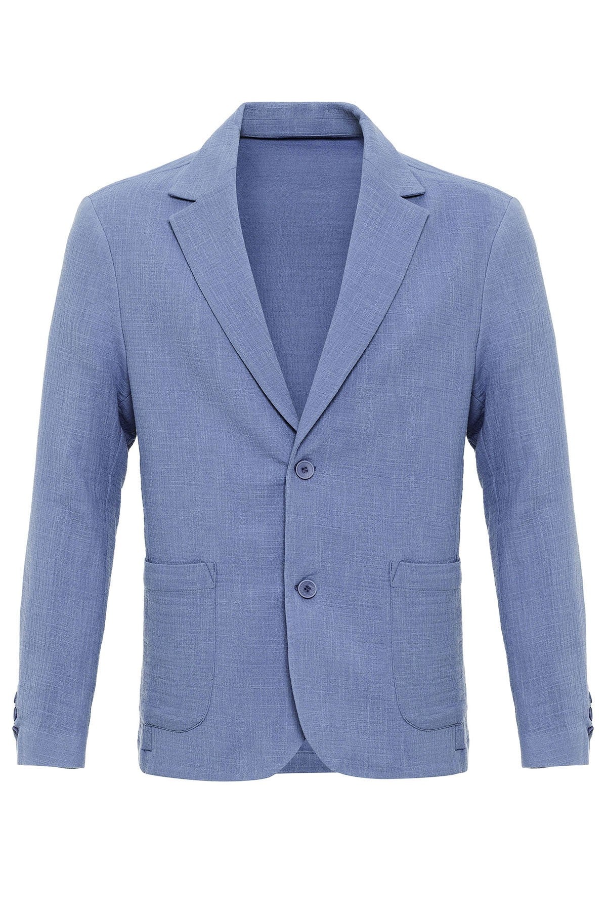 Antioch Men's Blazer Jacket with Side Pockets and No Lapels