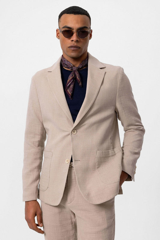 Antioch Men's Blazer Jacket with Side Pockets and No Lapels
