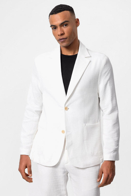 Antioch Men's Blazer Jacket with Side Pockets and No Lapels
