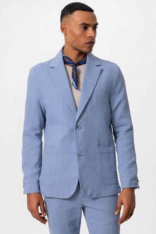 Antioch Men's Blazer Jacket with Side Pockets and No Lapels