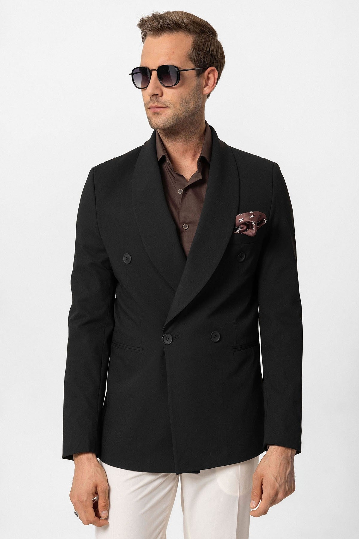 Antioch Double-Breasted Regular-Fit Men's Blazer Jacket