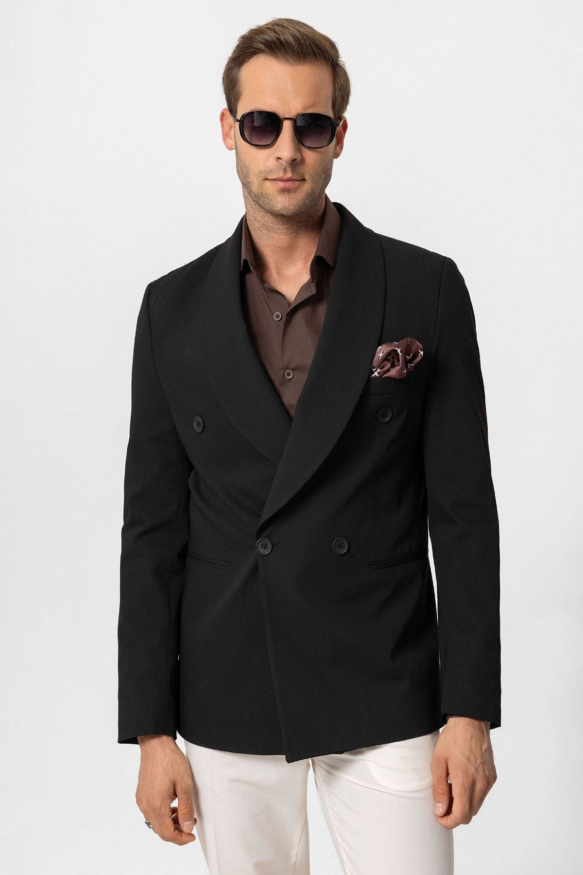 Antioch Double-Breasted Regular-Fit Men's Blazer Jacket