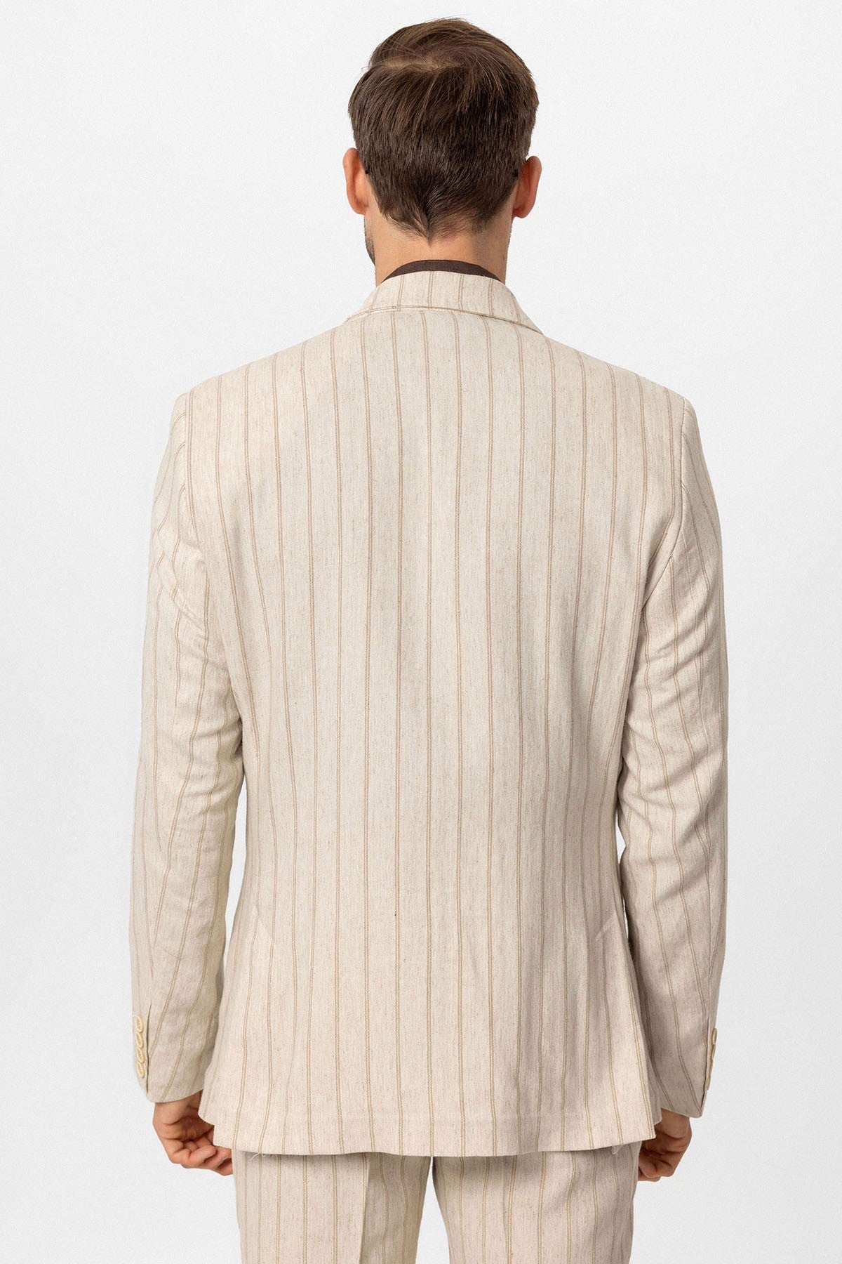 Antioch Linen-Blend Double-Breasted Men's Blazer