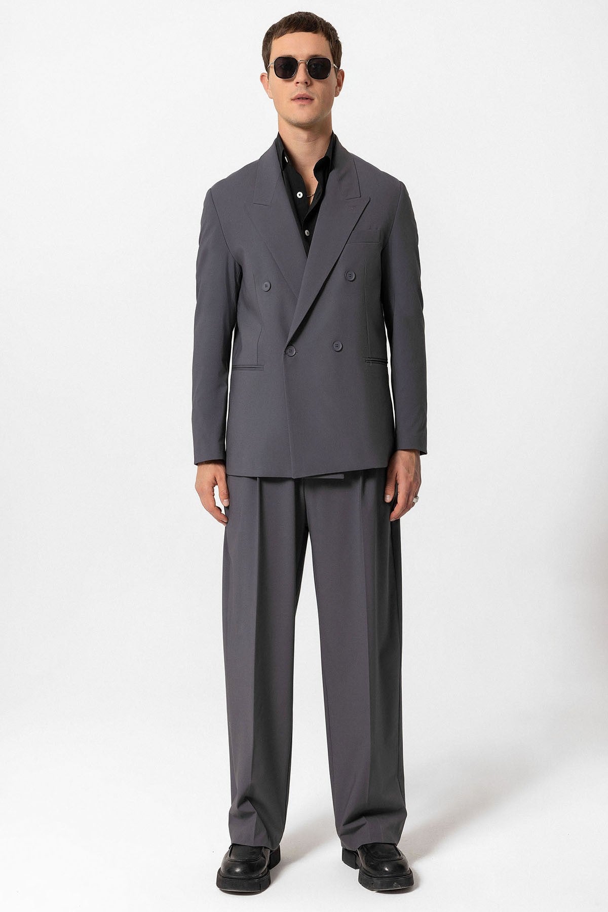 Antioch Single-Button Double-Breasted Men's Blazer