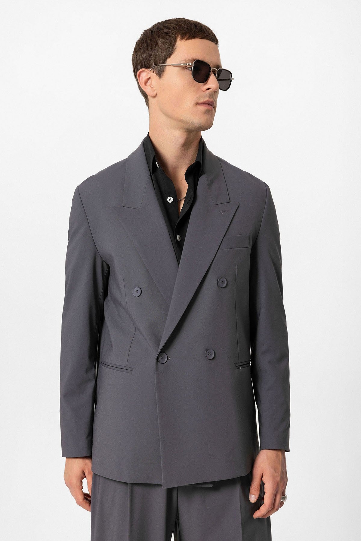 Antioch Single-Button Double-Breasted Men's Blazer