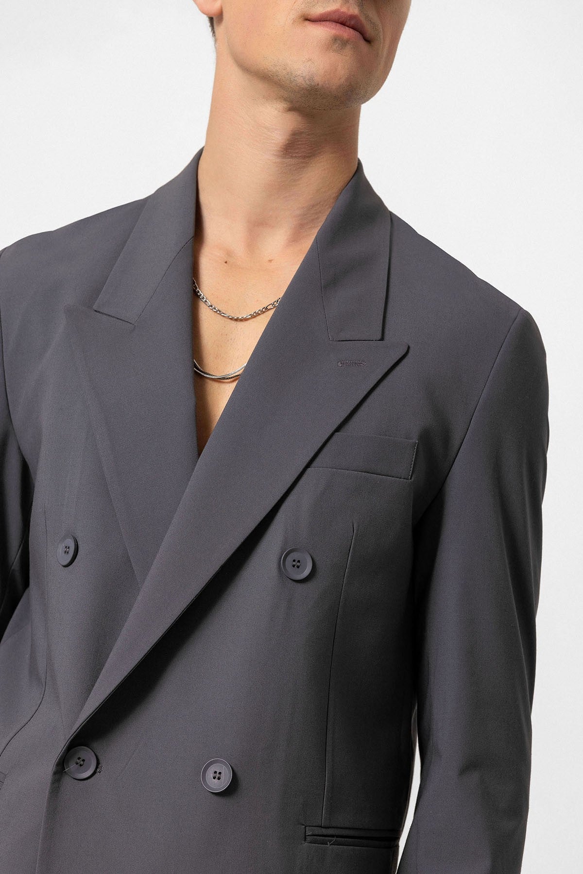 Antioch Single-Button Double-Breasted Men's Blazer