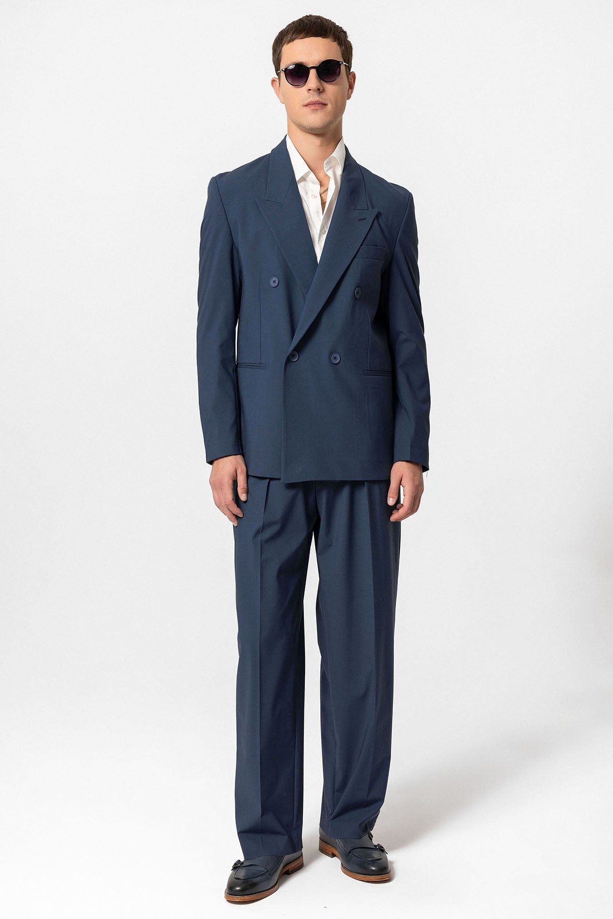 Antioch Single-Button Double-Breasted Men's Blazer