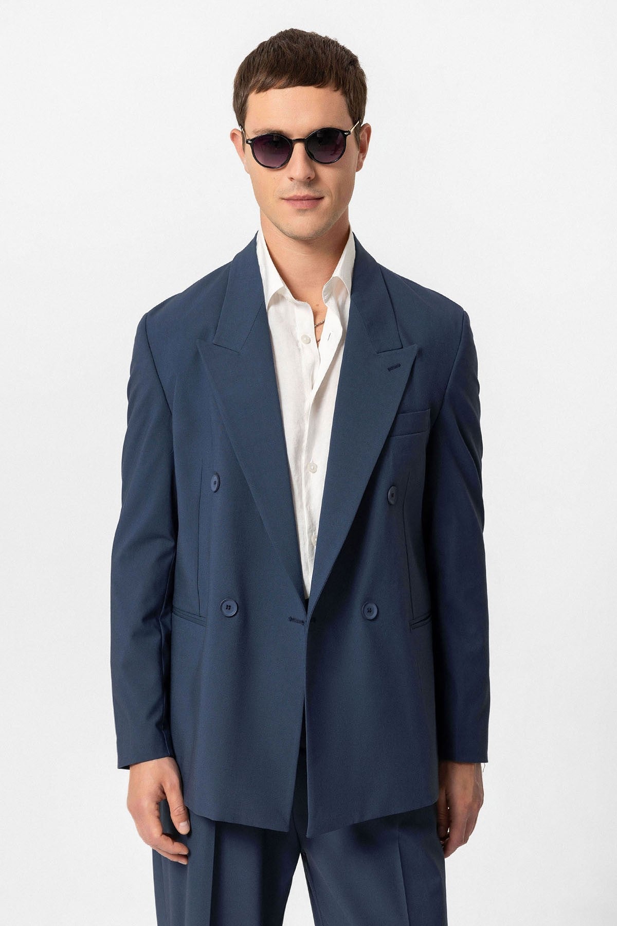 Antioch Single-Button Double-Breasted Men's Blazer