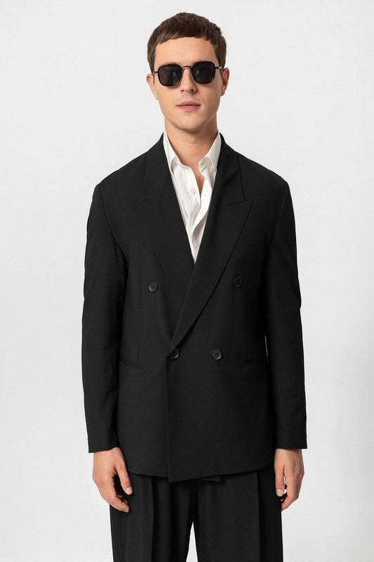 Antioch Single-Button Double-Breasted Men's Blazer