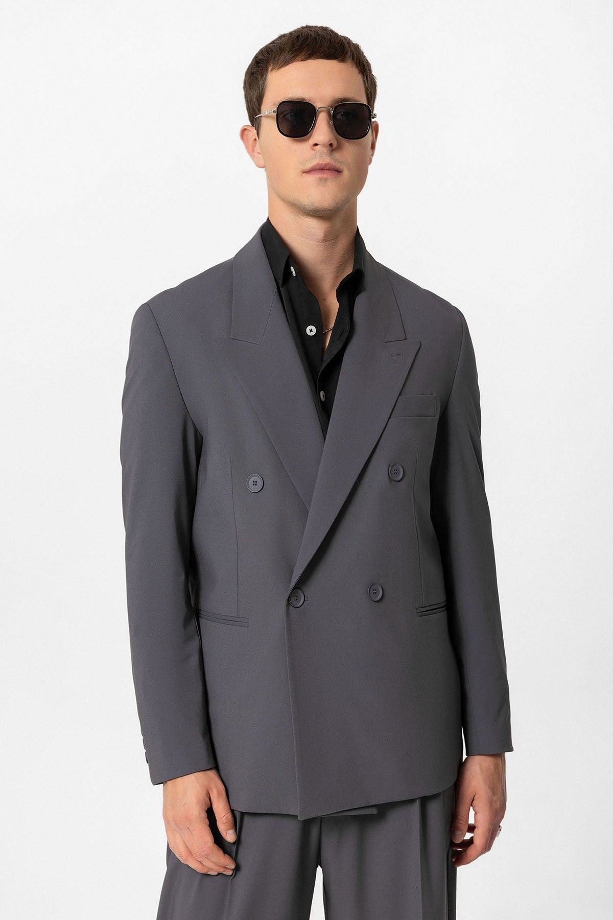 Antioch Single-Button Double-Breasted Men's Blazer