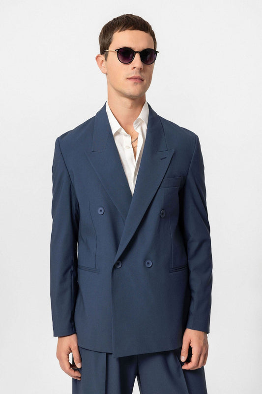 Antioch Single-Button Double-Breasted Men's Blazer