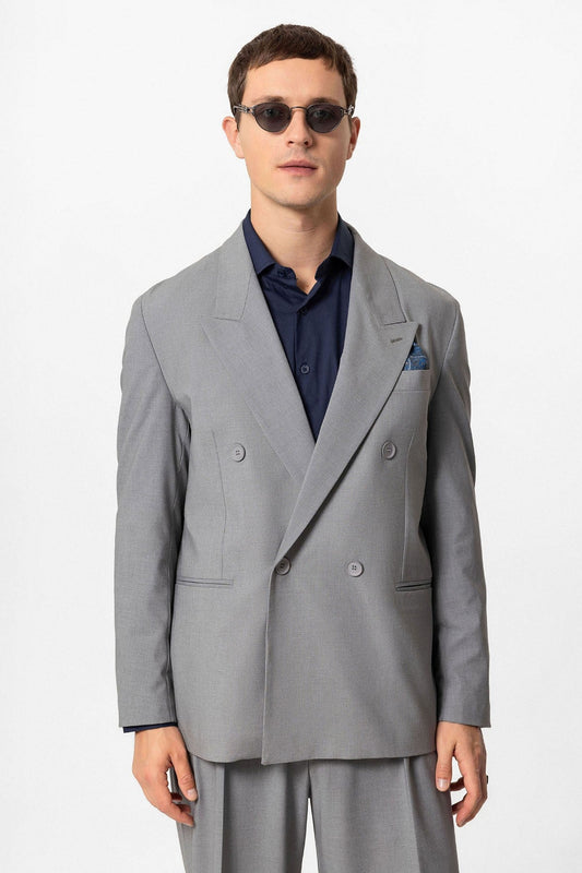 Antioch Single-Button Double-Breasted Men's Blazer