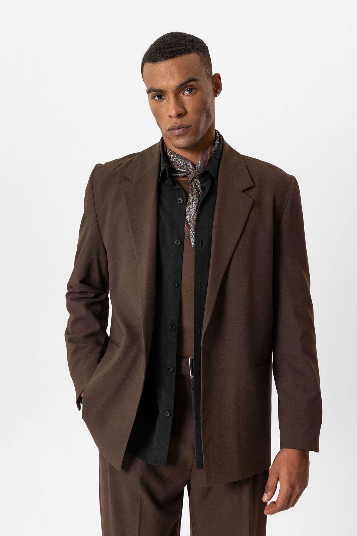 Antioch Single-Button Relaxed-Fit Men's Blazer
