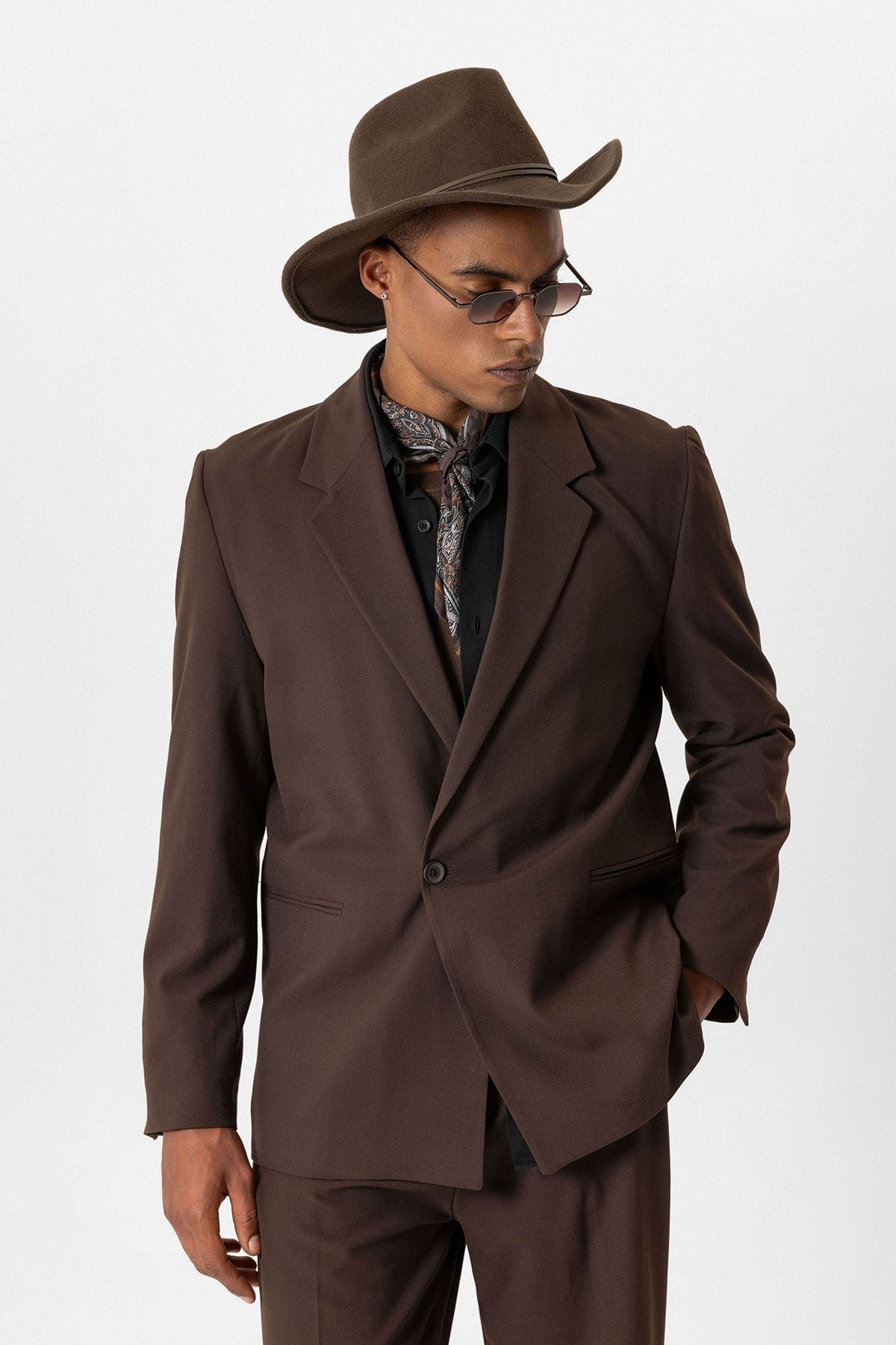 Antioch Single-Button Relaxed-Fit Men's Blazer