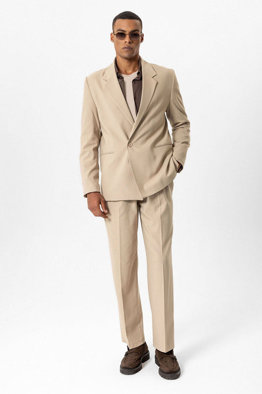 Antioch Single-Button Relaxed-Fit Men's Blazer
