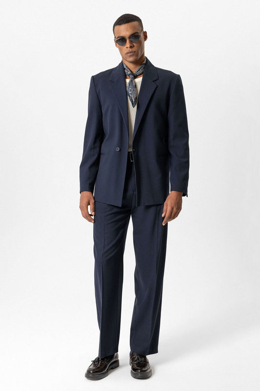 Antioch Single-Button Relaxed-Fit Men's Blazer