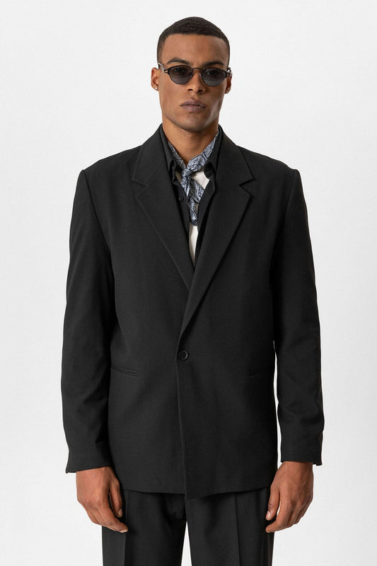 Antioch Single-Button Relaxed-Fit Men's Blazer