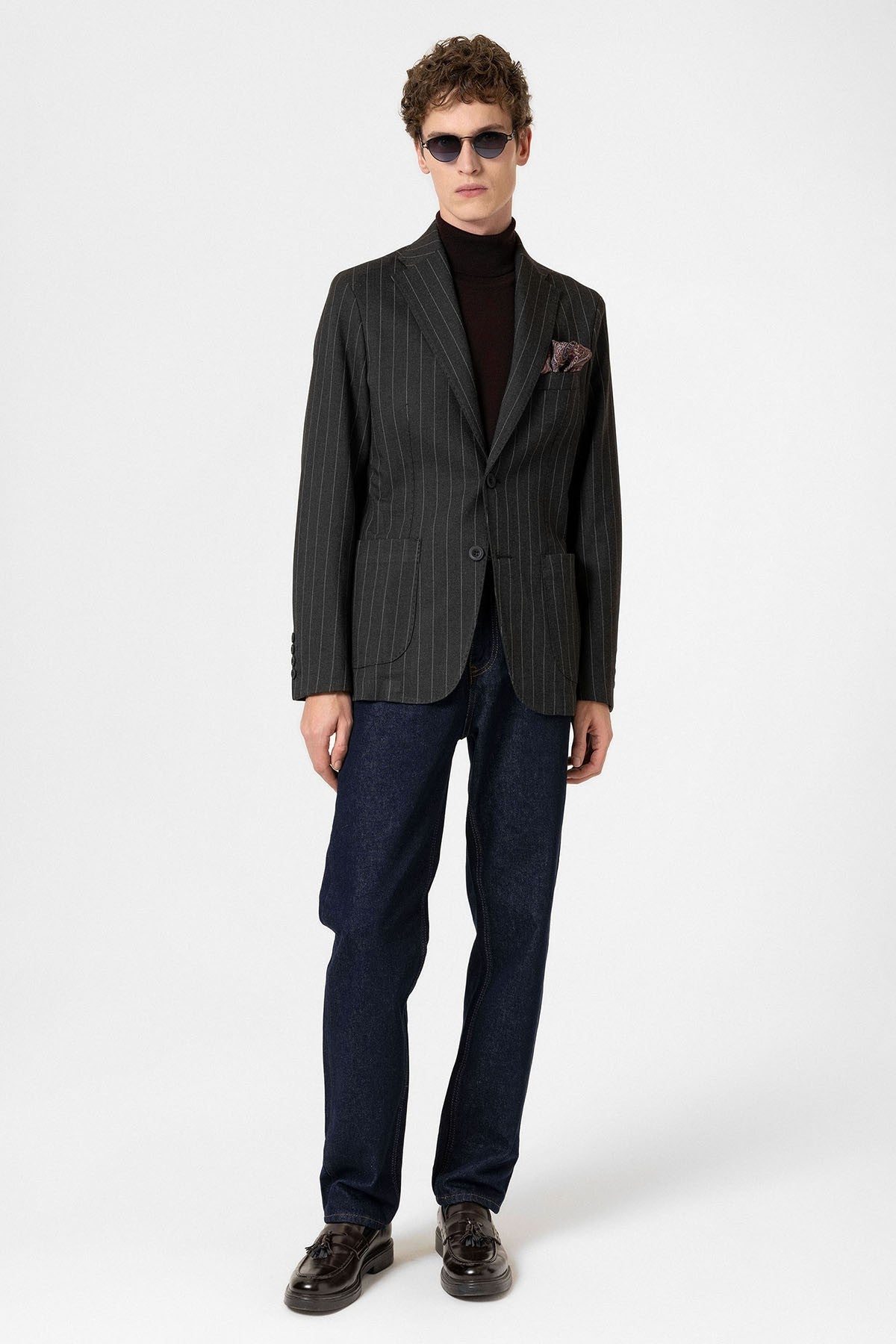 Antioch Slim-Fit Striped Men's Blazer