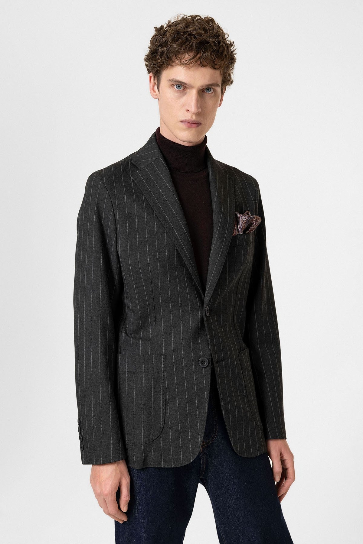 Antioch Slim-Fit Striped Men's Blazer