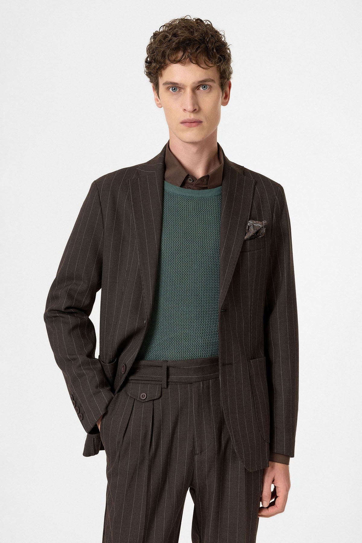 Antioch Slim-Fit Striped Men's Blazer