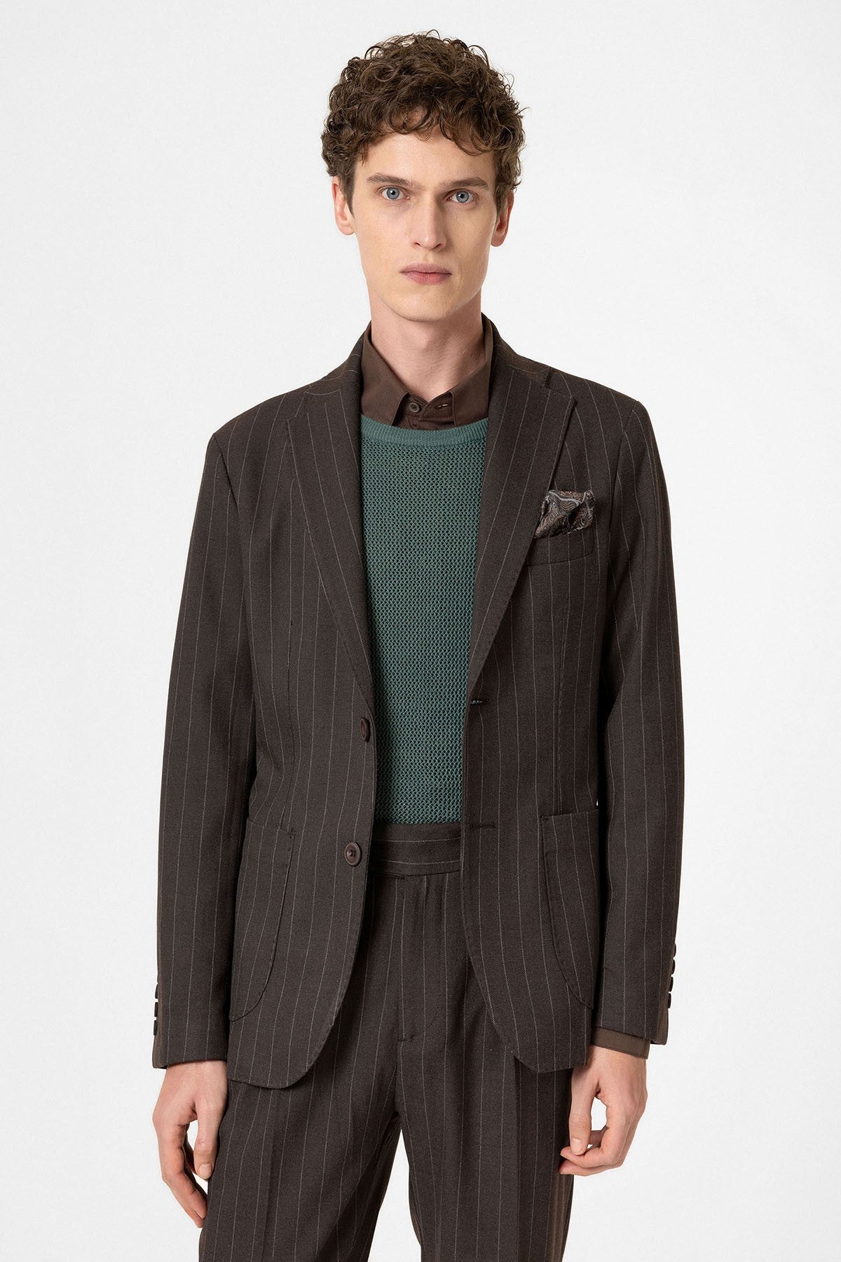 Antioch Slim-Fit Striped Men's Blazer