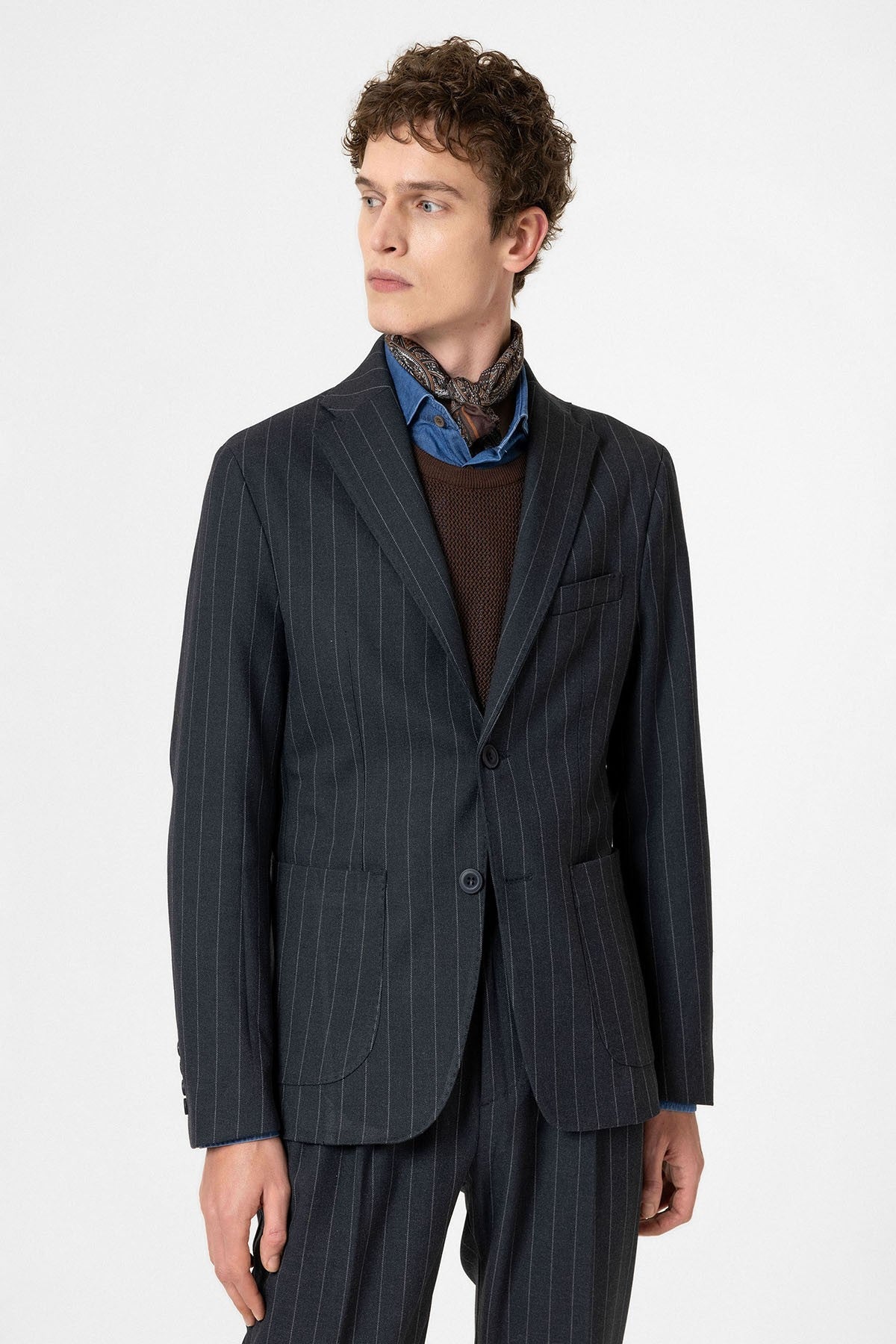 Antioch Slim-Fit Striped Men's Blazer