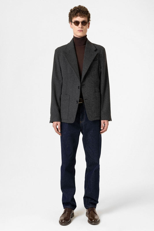 Antioch Oversized Men's Blazer with Herringbone Pattern