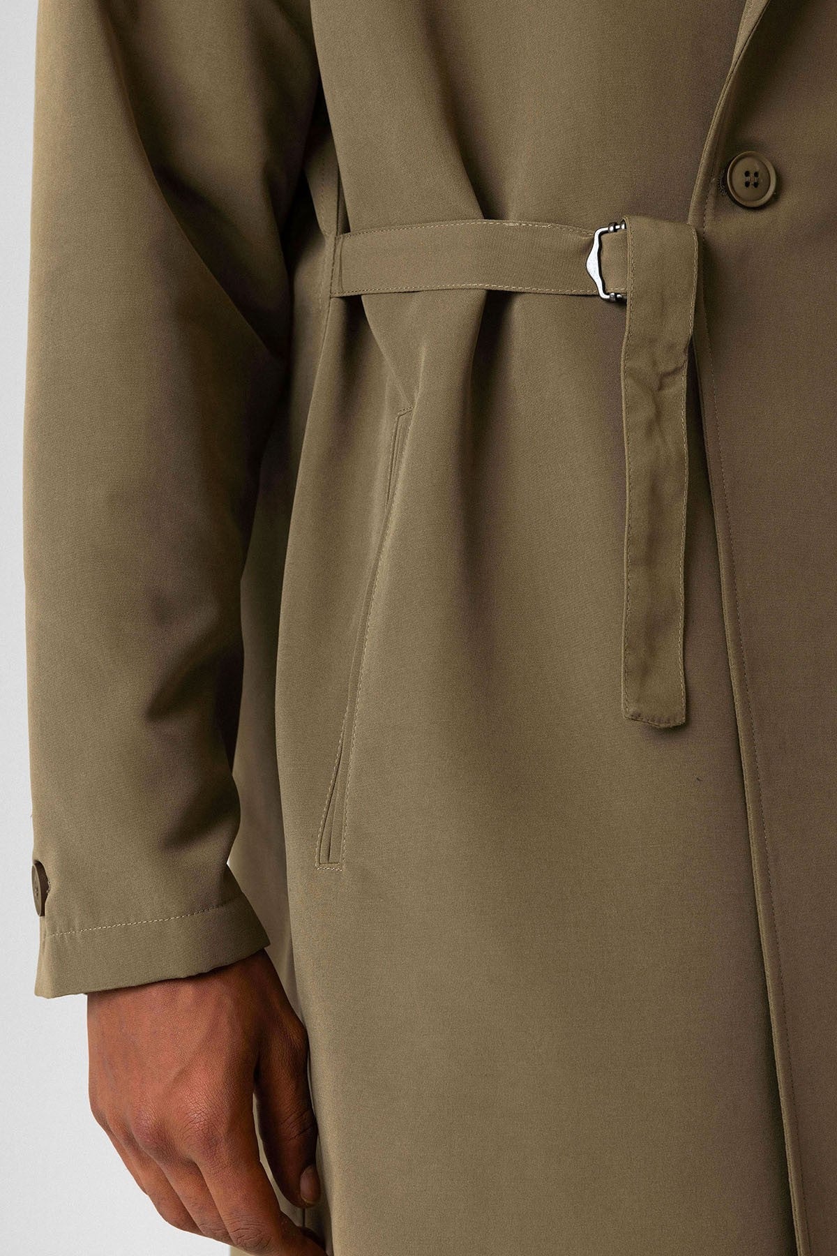 Antioch Toka Men's Trench Coat with Detailed Design