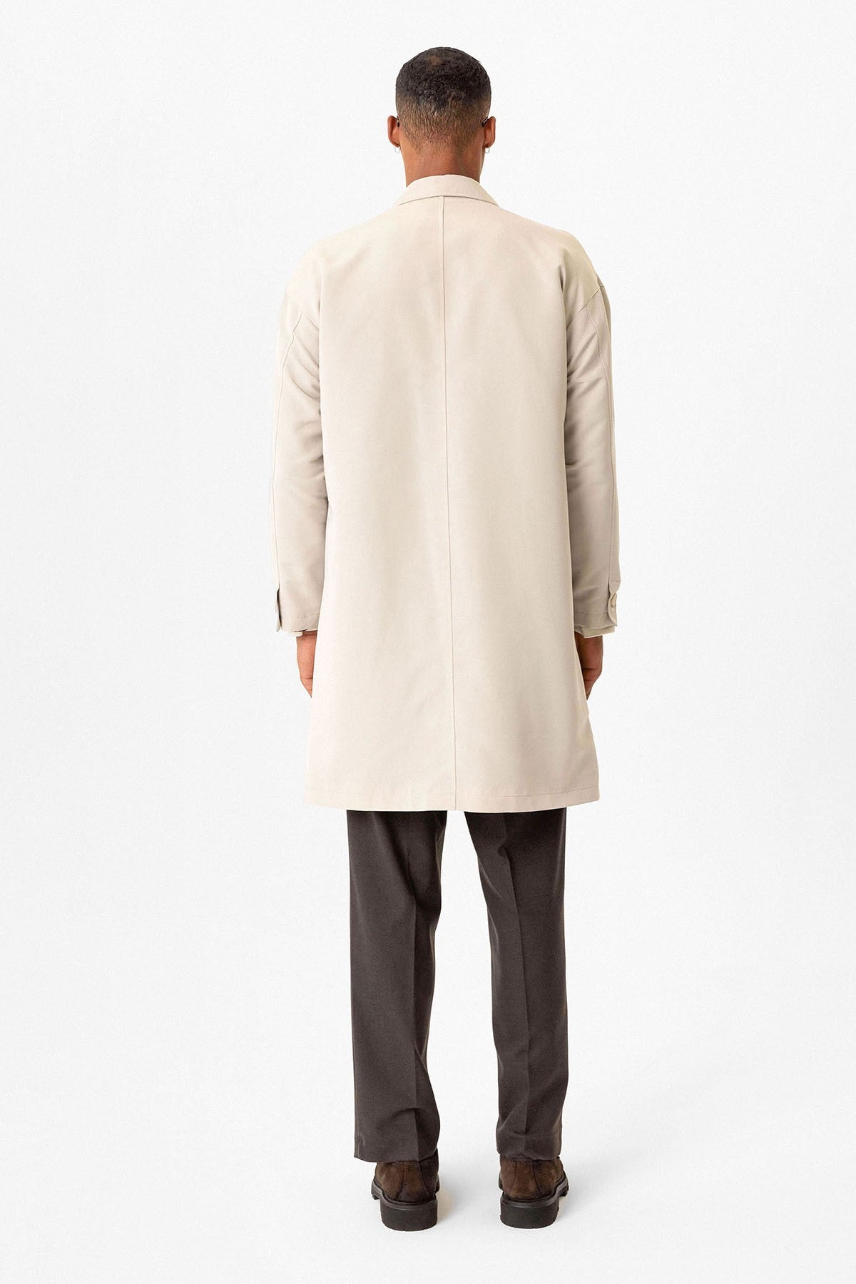 Antioch Toka Men's Trench Coat with Detailed Design