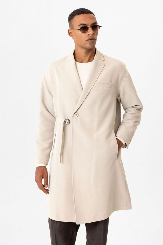 Antioch Toka Men's Trench Coat with Detailed Design