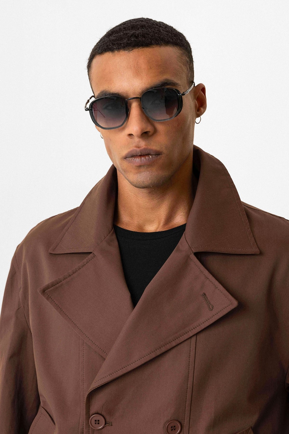 Antioch Crop Fit Men's Trench Coat
