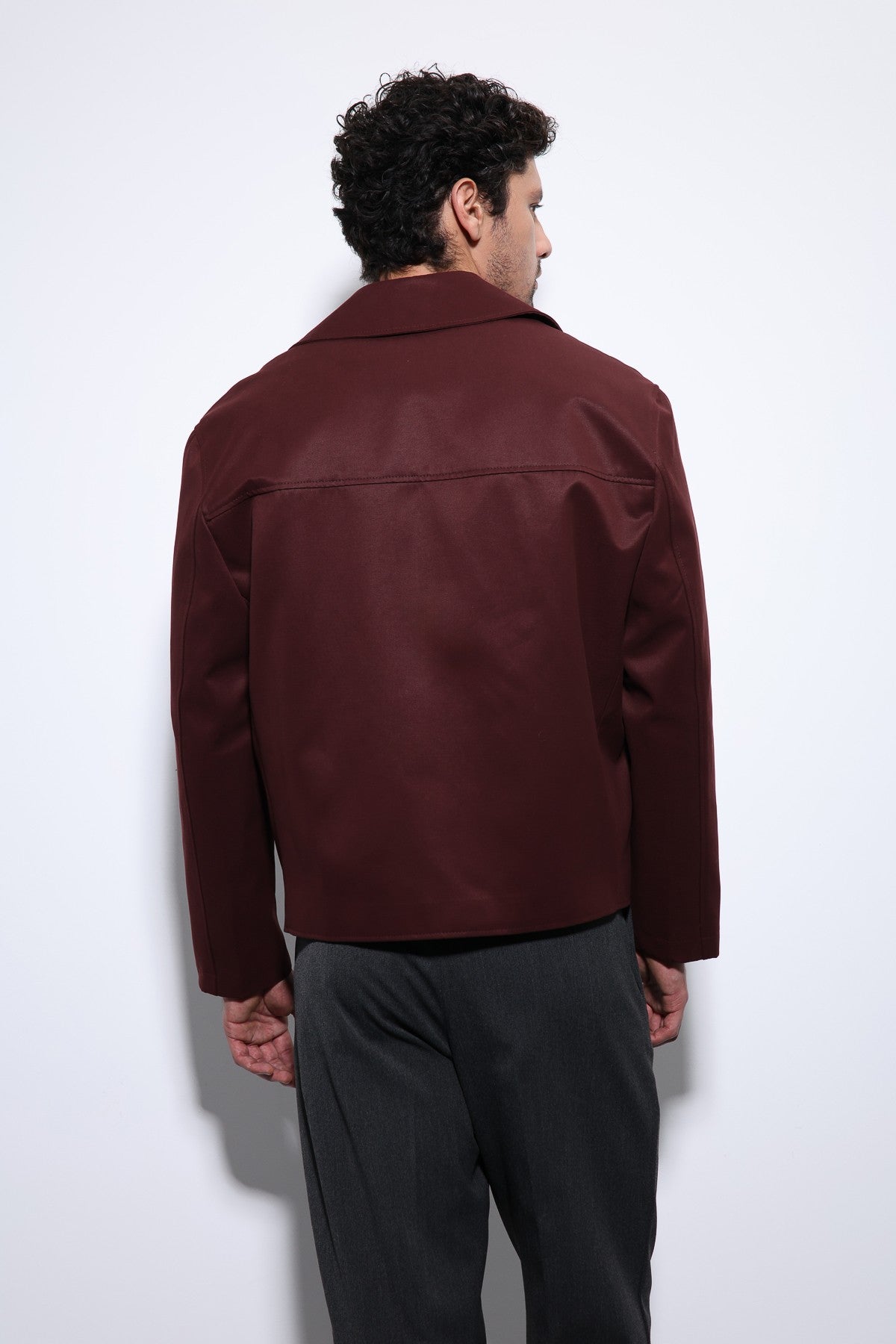 Antioch Crop Fit Men's Trench Coat