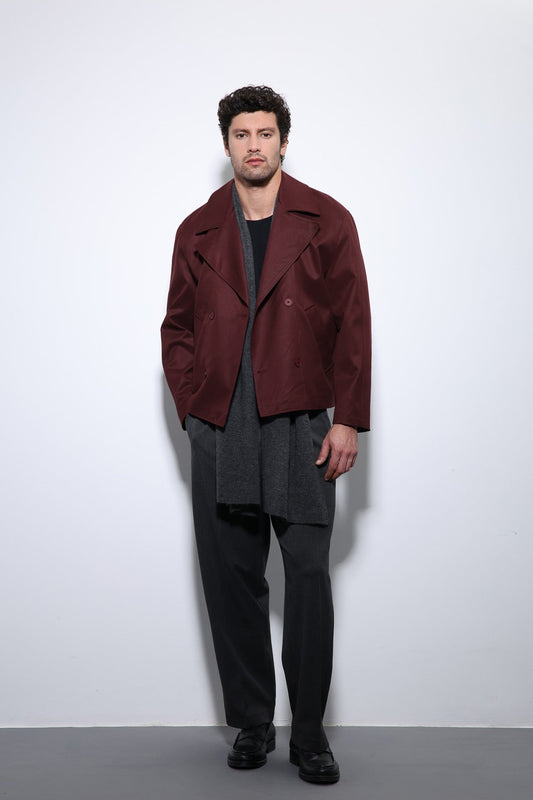 Antioch Crop Fit Men's Trench Coat