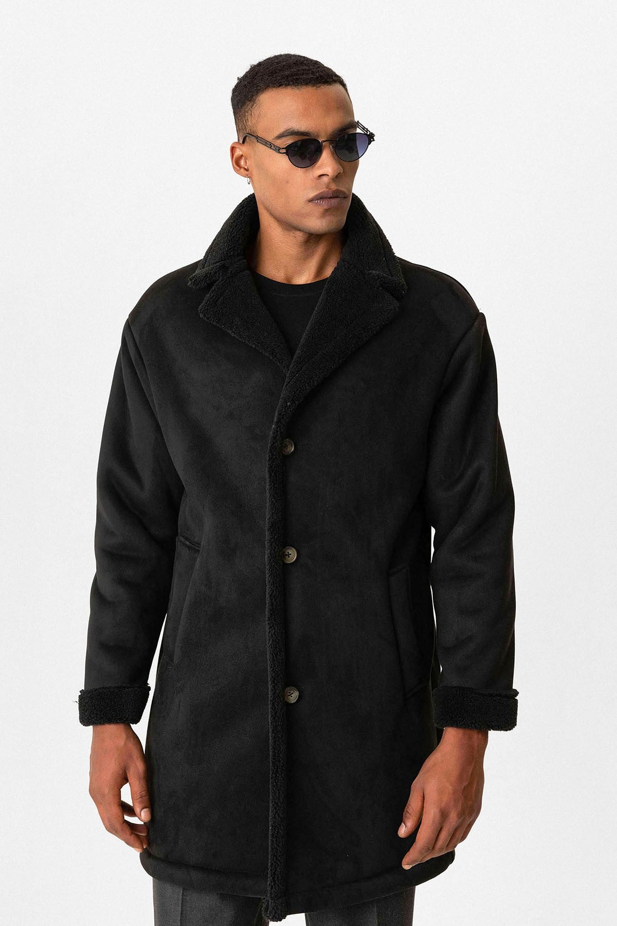 Antioch Men's Coat with Suede-Look Lining