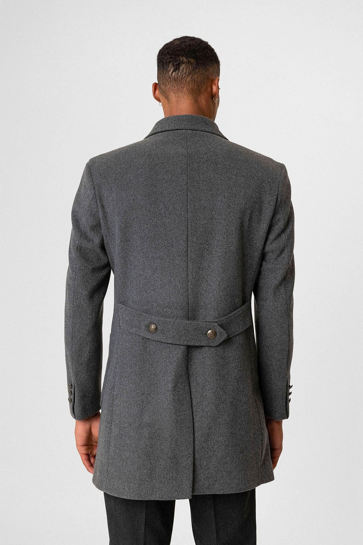 Antioch Cross-Over Closure Pouch-Pocket Men's Coat