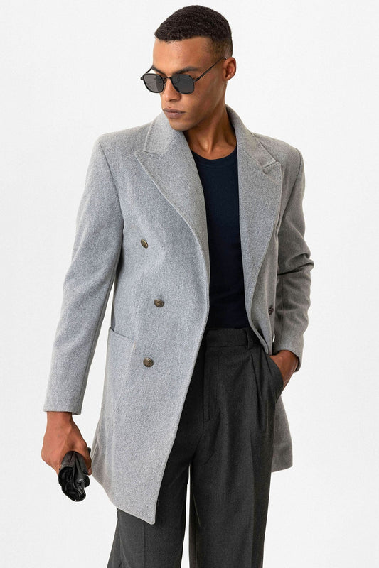 Antioch Cross-Over Closure Pouch-Pocket Men's Coat