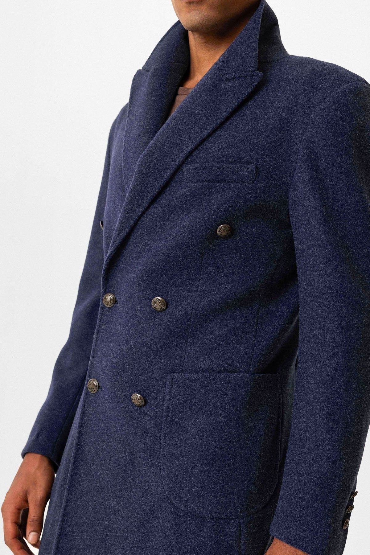Antioch Cross-Over Closure Pouch-Pocket Men's Coat