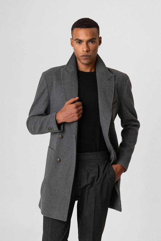 Antioch Cross-Over Closure Pouch-Pocket Men's Coat