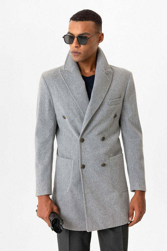 Antioch Cross-Over Closure Pouch-Pocket Men's Coat