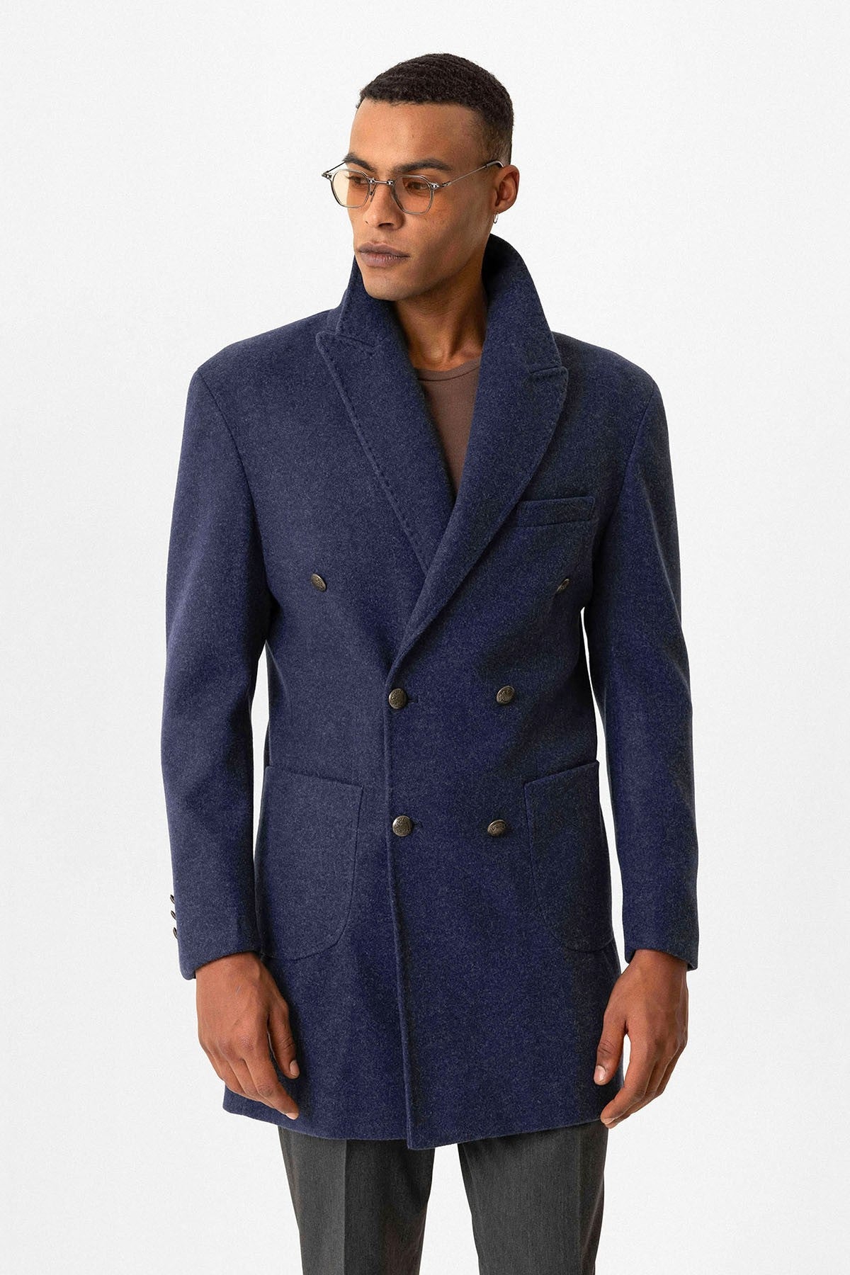 Antioch Cross-Over Closure Pouch-Pocket Men's Coat