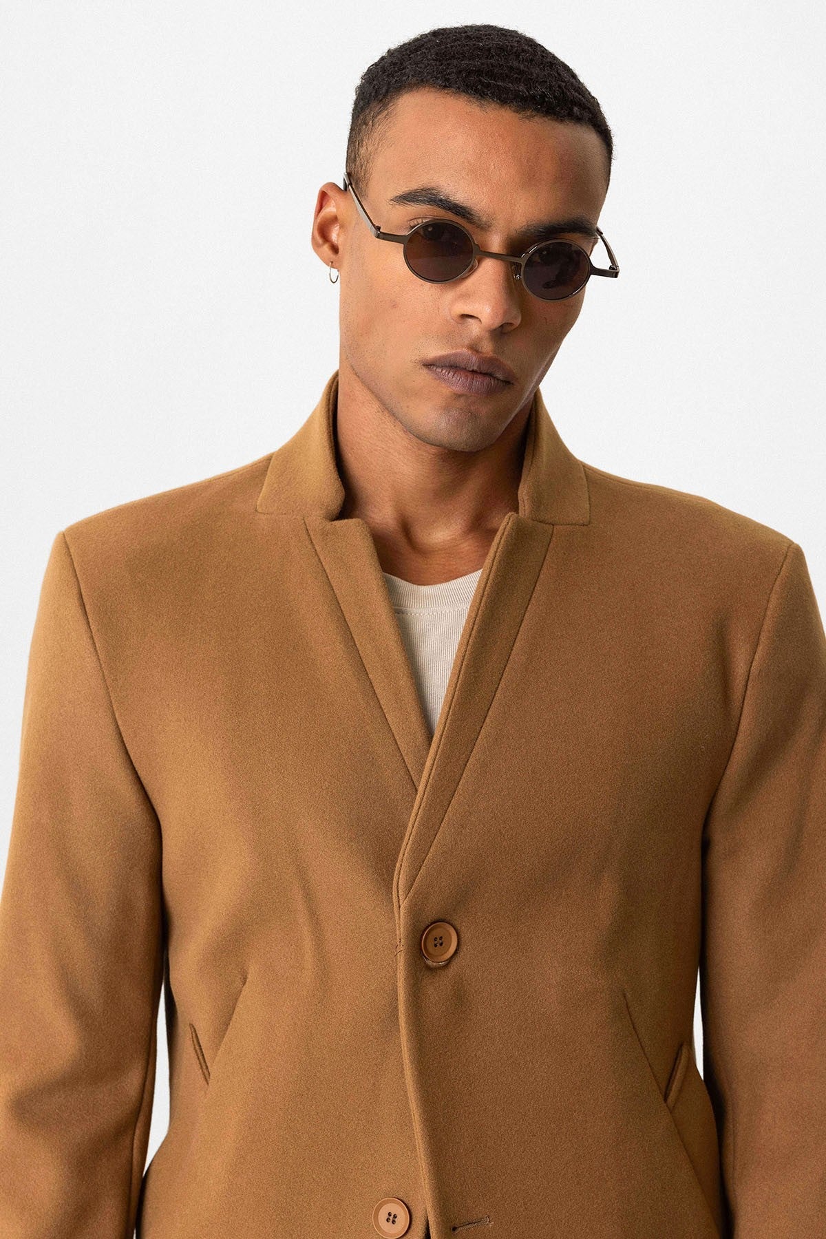 Antioch Slim-Fit Stand-Up Collar Men's Coat