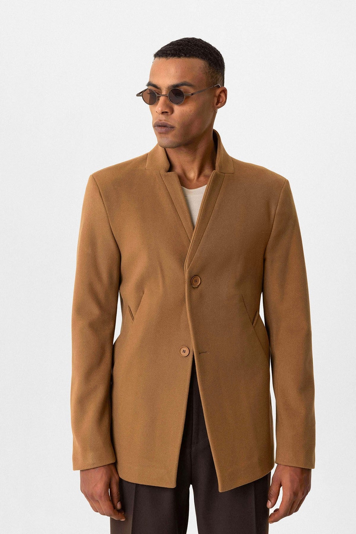 Antioch Slim-Fit Stand-Up Collar Men's Coat