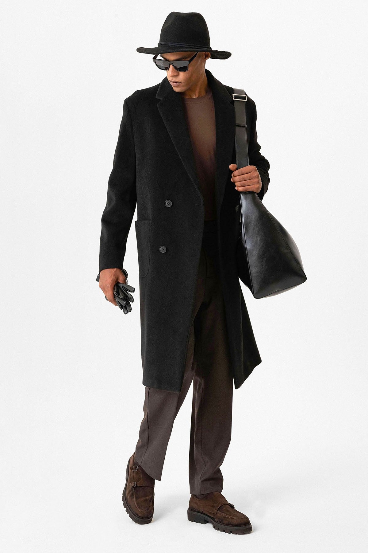 Antioch Textured Double-Breasted Men's Coat