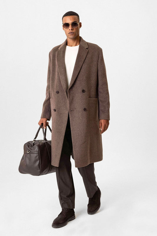 Antioch Textured Double-Breasted Men's Coat