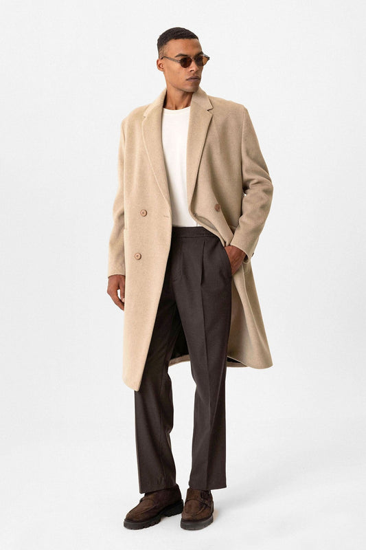 Antioch Textured Double-Breasted Men's Coat