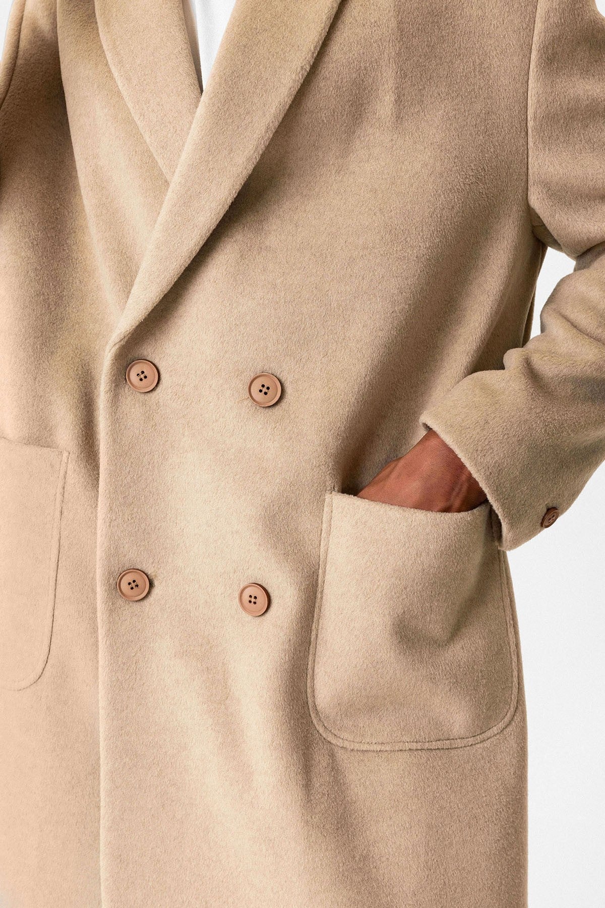 Antioch Textured Double-Breasted Men's Coat