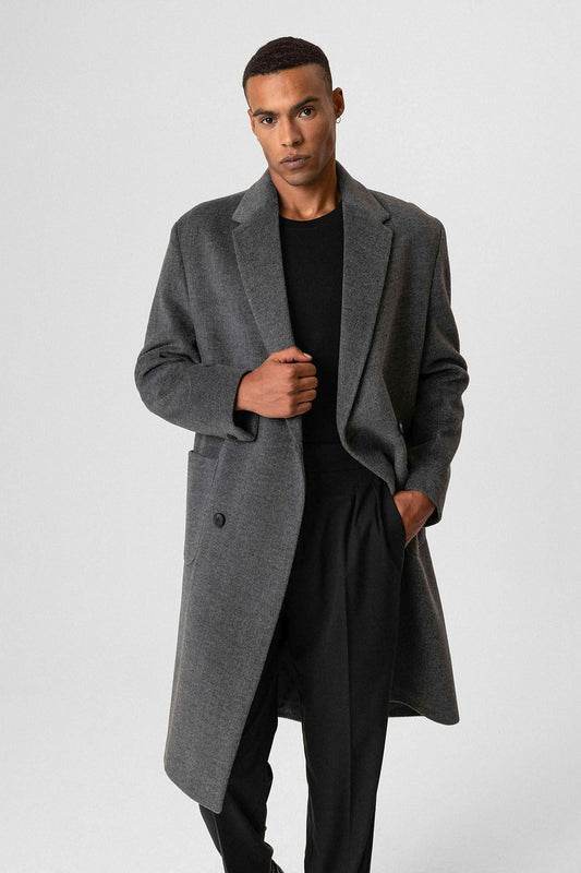 Antioch Textured Double-Breasted Men's Coat